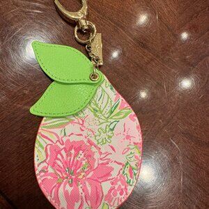 Lilly Pulitzer Lemon Handbag Charm/Key Chain